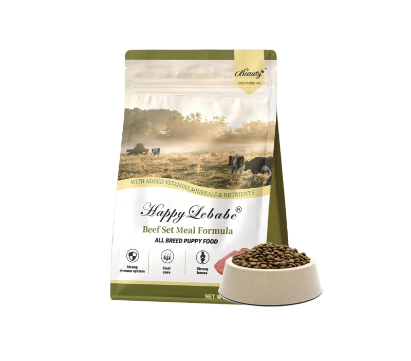 Beef formula puppy dog food
